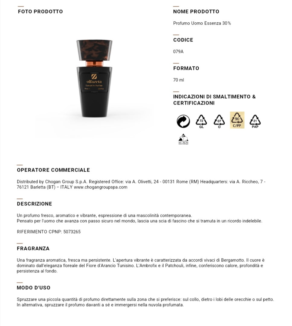 Profumo Chogan 079M Ispirato a SLF di YSL
