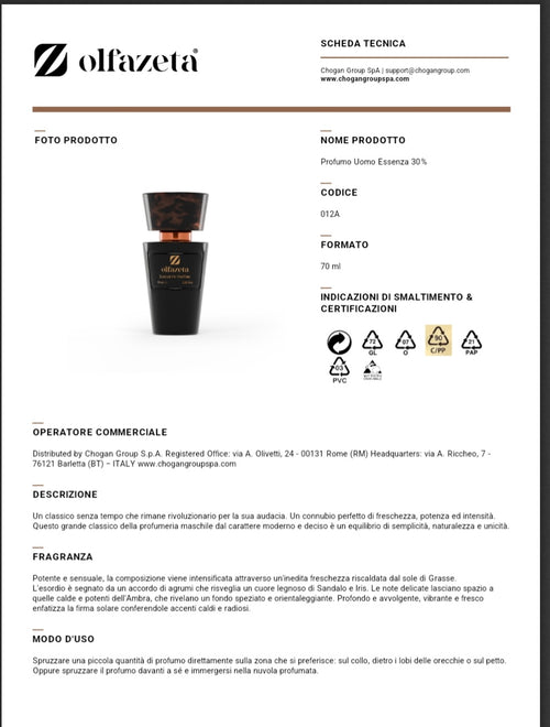 Profumo Chogan 004 Ispirato a The One di D&G