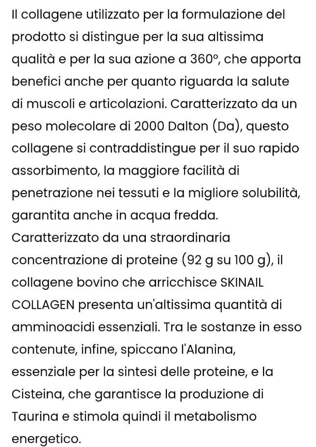 SKINAIL COLLAGEN - Integratore alimentare per pelle, capelli e unghie