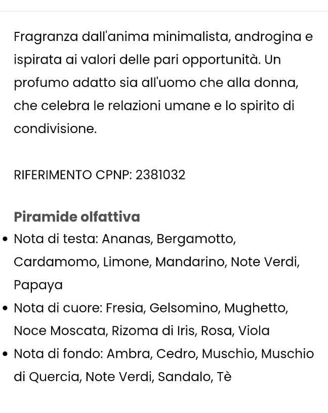 profumo Chogan 155U Ispirato a Ck One di Calvin Klein