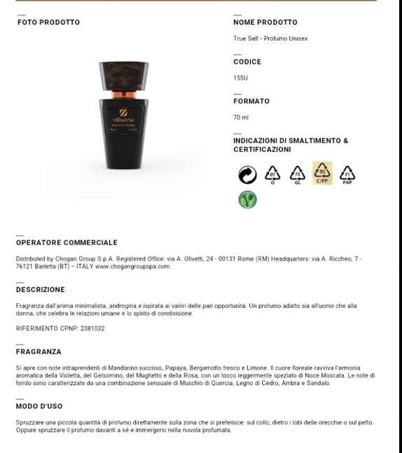 profumo Chogan 155U Ispirato a Ck One di Calvin Klein