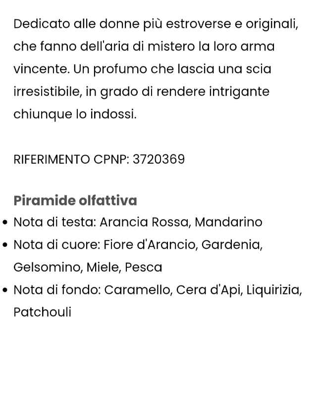 Profumo Chogan 119W Ispirato a Scandal di JPG