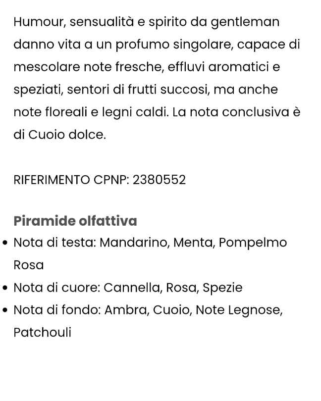 Profumo Chogan 001 Ispirato a One Million di Paco Rabanne